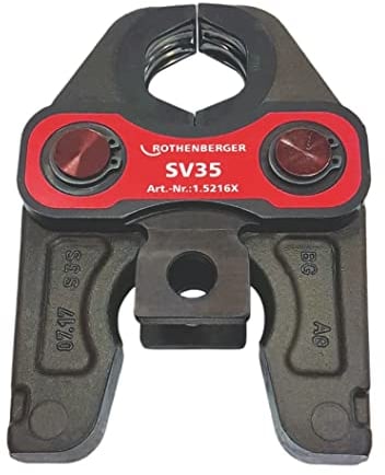 ROTHENBERGER Pressbacke Standard, SV Pressbacken Kontur, 35mm Arbeitsbereich Durchmesser | 015216X | Pressbacke, Pressmaschine, Pressbackenset