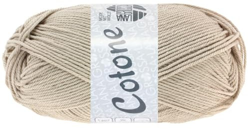 LANA GROSSA Cotone | Baumwollbasicgarn | Handstrickgarn aus 100% Baumwolle | 50g Wolle zum Stricken & Häkeln | 125m Garn FB 26