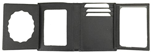 YOJAN PIEL | Cartera de Cuero Portaplaca Vigilante de Seguridad Fabricada en Piel de Ubrique | Complementos para Hombre de Estilo Atemporal y Elegante Originales