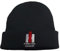 IHC International Harvester Rollmütze mit Stickmotiv | Herren Beanie | Schwarz | Einheitsgröße