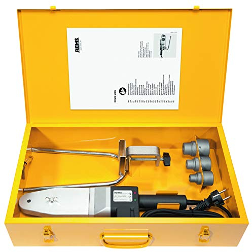 REMS MSG 63 FE Set 20+25+32 (mit PTFE-beschichteten Heizstutzen, 8000 W, Schauben aus nichtrostendem Stahl, im Stahlblechkasten, Schweißgerät) 256233 R220