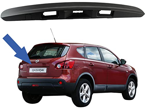 STARKIT PERFORMANCE Poignée de coffre compatible pour Nissan Qashqai (2007-2013) baguette de coffre complète avec ou sans option camera de recul (noire) 90812JD20H | 90812JD00H