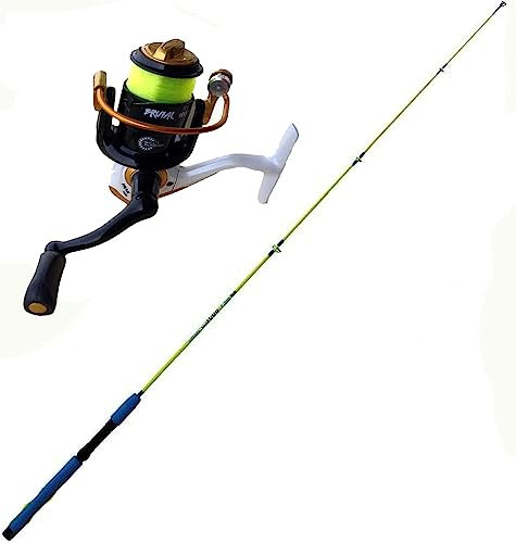 Canna Bolentino Pesca Barca Mare Mt. 1,20 Con Mulinello E Filo Kit Sgombro Mormora Fragolino