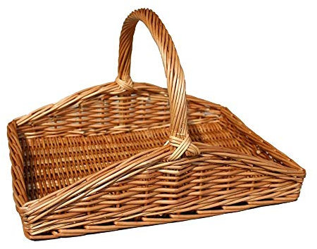 Red Hamper Light Steamed Wicker Garden Trug