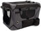 ZEUS Deluxe Weiche Haustierbox mit Aufbewahrungsbox, ideal für Reisen und Training, groß, Grau/Schwarz