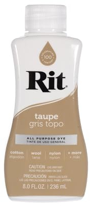 Rit Dye Liquid – Große Auswahl an Farben – 237 ml (Taupe)