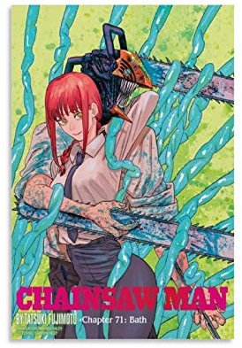 MEILANG Anime Chainsaw Man Canvas Art Poster and Wall Art Picture Print Modern Family bedroom Decor Posters 08x12inch(20x30cm)