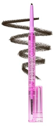 Kosas Brow Pop Eyebrow Pencil – Brow Pencil with Spoolie, Brown Black