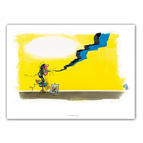 ZigZag Editions Poster Offset Gaston Lagaffe, DIY King (60x40cm), 60 x 40 cm
