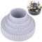 16.8cm/6.6in Round Bottom Hole Drill Bit Storage Case, 10.5cm/4.1in Height Rotating Round Shape Drill Bit Storage Case, Grinding Tool Tip Stand Organizer Container Drill Storage Box