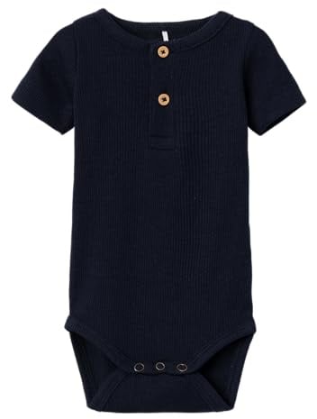 NAME IT Baby - Jungen Nbmkab Ss Body Noos, Dark Sapphire, 50