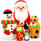 AEVVV Christmas Russian Nesting Dolls 5 pcs - Russian Doll Christmas Decorations Christmas Toys Santa, Snow Man, Deer, Elf, Penguin