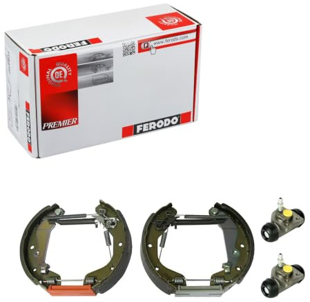FERODO FMK622 Bremsenset Trommelbremse Bremsbacken Satz mit Radbremszylinder Hinten Kompatibel mit CHEVROLET SPARK M300, DAEWOO KALOS KLAS