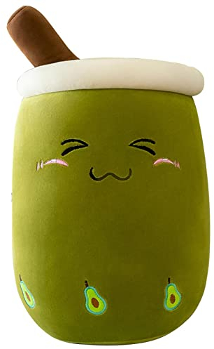 Abonda Bubble Tea Plush Pillow, Cute Plush Milk Tea Stuffed Teacup Pillow, Stuffed Toy Milk Tea Cup Plush Pillow Bubble Plushie Super Soft Hugging Plush for Kids Girls