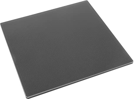 Lit Chauffant en Verre, Plaque de Verre d'imprimante 3D Résistante à la Chaleur avec Revêtement Microporeux Réutilisable pour PLA TPU ABS PC