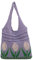 Anopo Donna Uncinetto Borsa Tote Estetica Fata Borsa Hobo Fiore Borsa a Tracolla Maglia Borsa da Spiaggia Accessori Estivi Viola