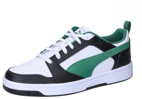 PUMA Rebound V6 Low Unisex Sneaker , Puma Black Puma White Vine, 44 EU