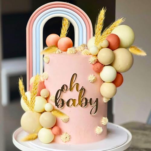 JeVenis Hippie Boho Tortendeko Regenbogen Tortendeko Kuchen Topper Kinder Geburtstag Babyparty Hochzeit Cupcake Topper