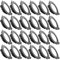 Tofisr LED Einbaustrahler 230V Downlights LED Spot Ultra Flach Inkl. 24 x 7W 700lm Neutralweiß 4500K Rund Matt Schwarz Metall Aluminium Einbauleuchten Deckenspots Set