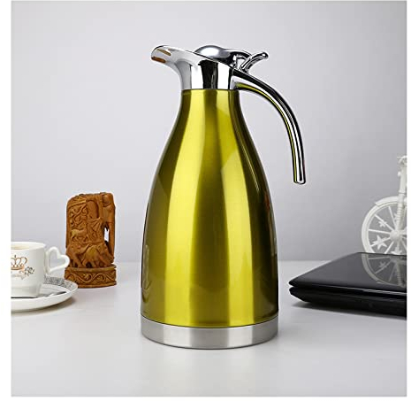 PTTRNS Jus Carafe d'eau Bouilloire Froide en Acier Inoxydable avec Couvercle Restaurant Domestique de Grande capacité Cool Kettle Hotel Théière de l'hôtel Thé Cruche (Color : D)