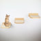 AZANO® Katzentreppe 3er Set | Groß | Kletterwand Katzen | Katzenleiter Wand [Modernes Design aus Holz] | Katzentreppe Wand | Katzenleiter | Größe L (Weiß)