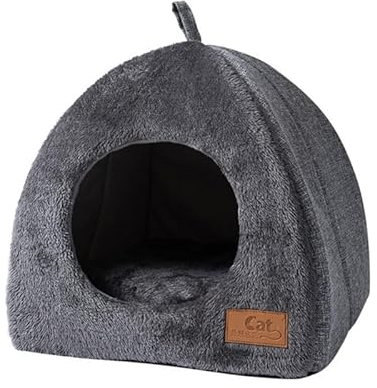 Katzenhöhle, warmes Bett für den Innenbereich, waschbar, weiche Betten, Zelthaus für Welpen, kleine Hunde, rutschfeste Unterseite, Katzenzeltbett