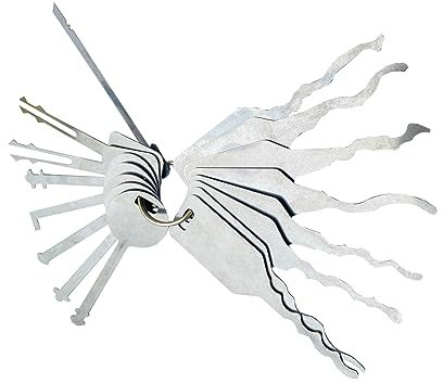 16 Teile/satz Auto Werkzeuge Jigglers Tryout Schlüssel für Autos Master Keys, Auto Lock Pick Set, Professionelle Schlosser Werkzeuge