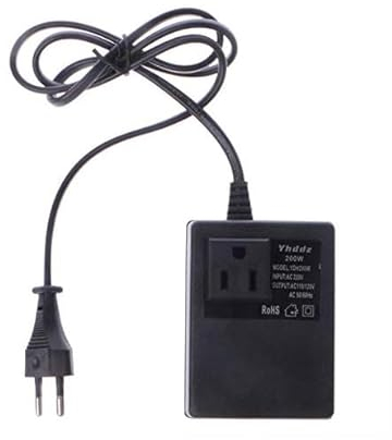 Kyaoayo Trasformatore di tensione da 220 V a 110 V, trasformatore da 220 V a 110 V, convertitore da 220 V a 110 V, trasformatore di potenza da 300 W, adattatore di alimentazione, spina UE.