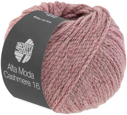 LANA GROSSA Alta Moda Cashmere 16 | Feinste 16 Mikron Merinowolle mit Kaschmiranteil | Handstrickgarn aus 78% Schurwolle (Merino) 12% Kaschmir & 10% Polyamid (Nylon) | 50g zum Stricken | 110m Garn 69
