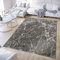 TAPISO Crystal Teppich Kurzflor Glänzend Dunkelgrau Marmor Verwischt Meliert 3D Effekt Wohnzimmer Schlafzimmer Modern Design ÖKO-TEX 250 x 350 cm