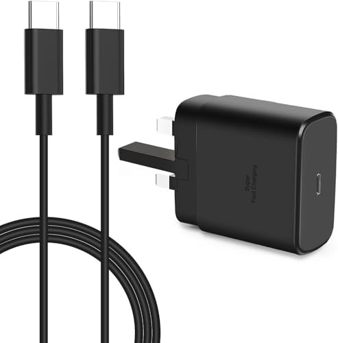 45W Super Fast Charger for Samsung,USB C Plug for Galaxy S24 Ultra/S24+/S24/S23 Ultra/S23/S22/S21/S20/A54/A25/A15 5G/A15/Z Flip 5/Fold 5/Tab S9,PPS Fsat Charger 2.0 with 2M 3A Type-C Cable