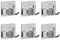 6Pcs Broom Holder Wall Mounted, Broom Holder, SUS 304 Brush Holder, Broom Holder Self Adhesive, Mop Holder Wall Mounted, Mop Holder with Hook, Mop and Broom Holder for Bathroom, Kitchen, Garden Garage