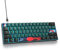 SbocKeeb 60% Mechanical Gaming Keyboard with Red Switch, American QWERTY Layout, Mini Compact Wired Keyboard, pbt keycaps 61 Soundwave