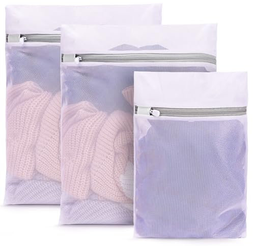 Boxlegend Lot de 3 filets à linge pour machine à laver - Sac à linge avec fermeture éclair - Sac à linge pour soutien-gorge, voyage, chaussures, valise, chaussettes, sous-vêtements, vêtements de bébé