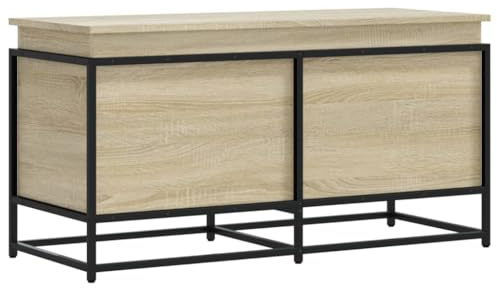 vidaXL Storage Box with Lid Sonoma Oak 100x40x51.5 cm Engineered Wood