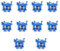 SHENGYIG 10 Stück UK2.5 Reihenklemmen, UK2.5 Reihenklemmen Hutschiene, Nylon + Kupfer Schienen-Klemmenblock Blau, für Drahtverbindungen