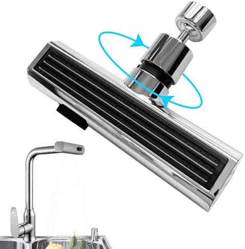 Cucina da cucina a cascata 3-in 1 360 ° filtro per acqua girevole Tocca Dink per cucina ad alta pressione Ugello di spruzzo con rubinetti per lavello da cucina regolabile, rubinetto da cucina a casca