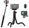 K&F Concept Tripode para Movil, MS29 Mini Flexible Tripode Palo Selfie Portátil Giro de 360°, Trípode Camara con Control Remoto para Movil y Cámara Acción, Ideal para Selfies/Grabación de Vídeo