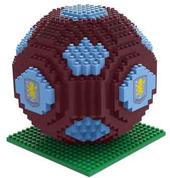 FOCO Officially Licensed Aston Villa FC 3D BRXLZ Bricks Football Construction Toy Model