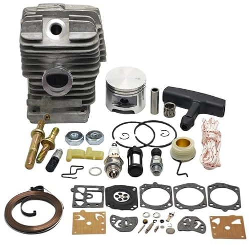 LAVAS 47mm Cylinder Piston Carb Kit for Stihl MS290 MS310 029 MS390 039 MS 290 310 390 Chainsaw Bar Stud Nut Starter Rope Repair Parts