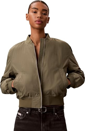 Calvin Klein Damen Essential Nylon Bomber Jacket Lv047f505g Jacken