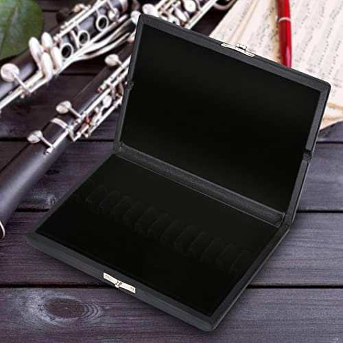 Zenithaur Oboe -Koffer für 12 Sekunden, ein hölzerne Oboe -Halter mit PU -Leder -Außen- und Weichstoff -Slot -Innenraum für eine sichere Organisation (12 Packungen)