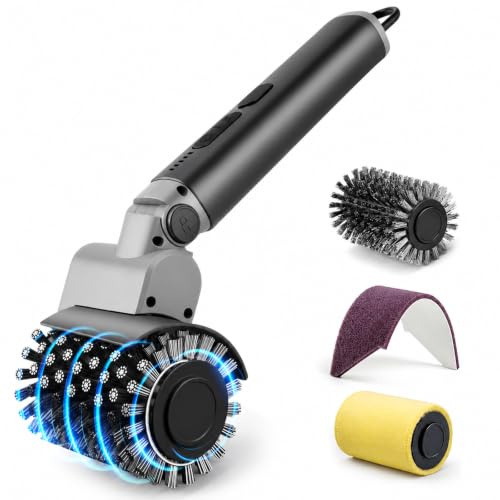 Hiwoor Brosse Barbecue Électrique, sans Fil 3-en-1, 3 Vitesses