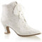 Fabulicious Victorian-30, Stivali Donna, Pizzo Avorio Satinato, 40 EU