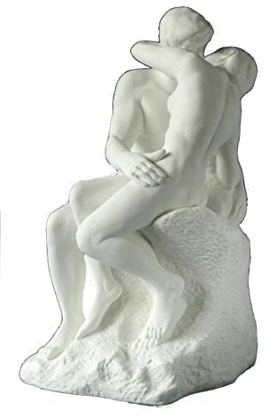 Parastone Museums Kollection - Der Kuss - 14cm - Auguste Rodin #02 - Weiß - Resin - Sculptur