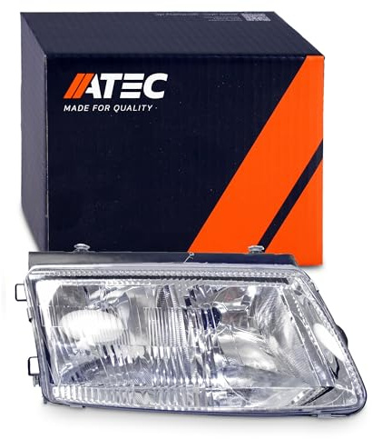 ATEC Germany 1x Hauptscheinwerfer vorne rechts H7 / H4 FF - Frontscheinwerfer ohne Stellmotor, Kompatibel mit VW PASSAT B5 (3B2), PASSAT B5 Variant (3B5)