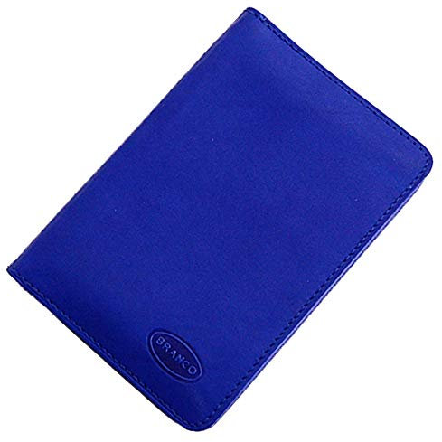 GoBago Ausweisetui Leder Ausweismappe Auto Ausweishülle Kreditkartenetui (Blau)