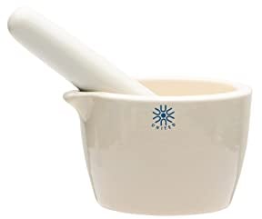 United Scientific™ JMD070 Ensemble mortier et pilon, porcelaine, capacité 70 ml