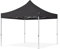 TOOLPORT Faltzelt Professional 3x3 m ohne Seitenteile Faltpavillon ALU Pavillon Partyzelt in schwarz