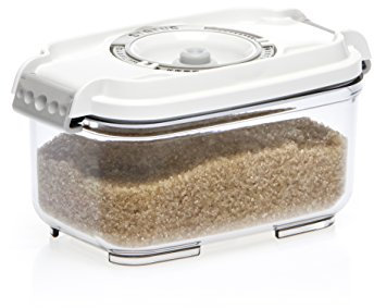 Status Timer Produkt Line rechteckig Vakuum Container, Plastik, weiß, 0,5 Liter